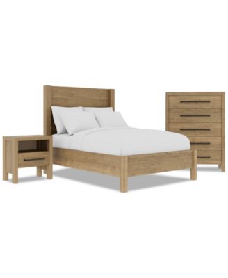 Davie 3-Pc. Full Set (Panel Bed, Chest & 1-Drawer Nightstand)