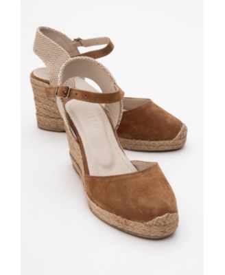 Sinta Suede Leather Platform Espadrille (Women)