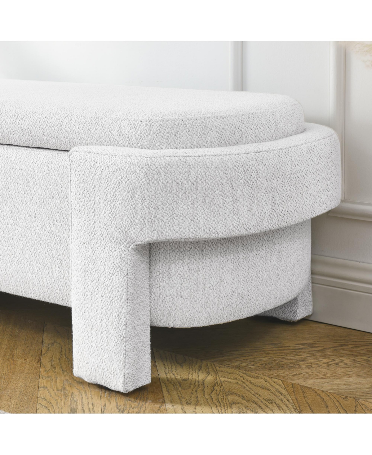Streamdale Upholstered Linen Bench with Storage