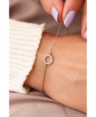 Circle Bracelet in Sterling Silver