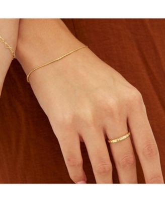 Six Beads Sterling Silver Bracelet