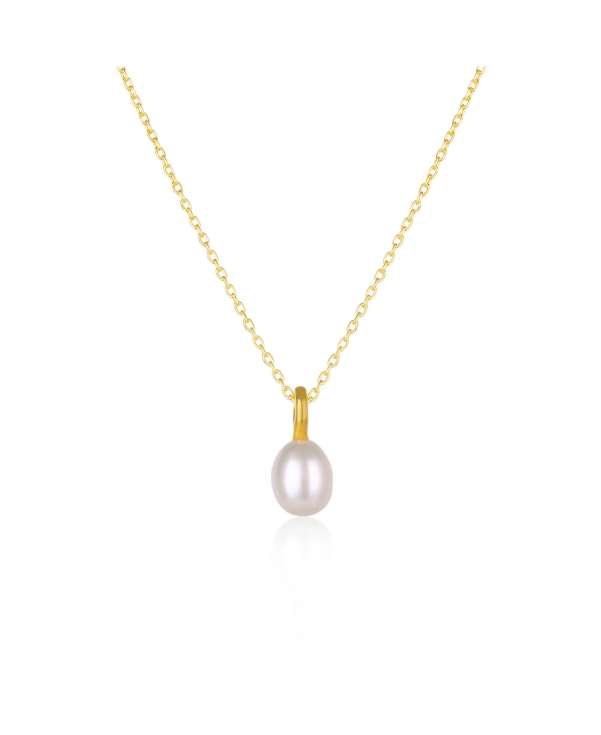 Treasures Baroque Seed Pearl Pendant Sterling Silver Necklace - Silver