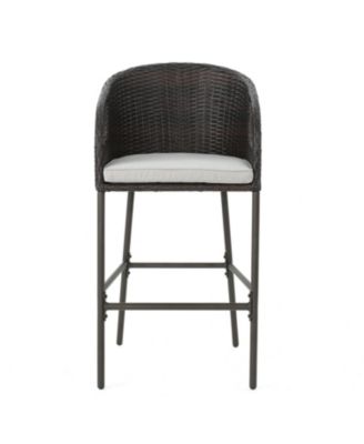 Outdoor Wicker Barstool Set - Patio Height