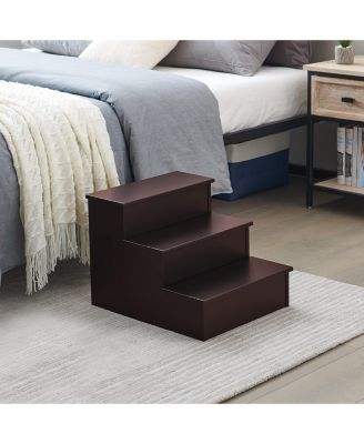 Darien 3 Step Wood Step Stool for Adults or Kids, Dog Stairs