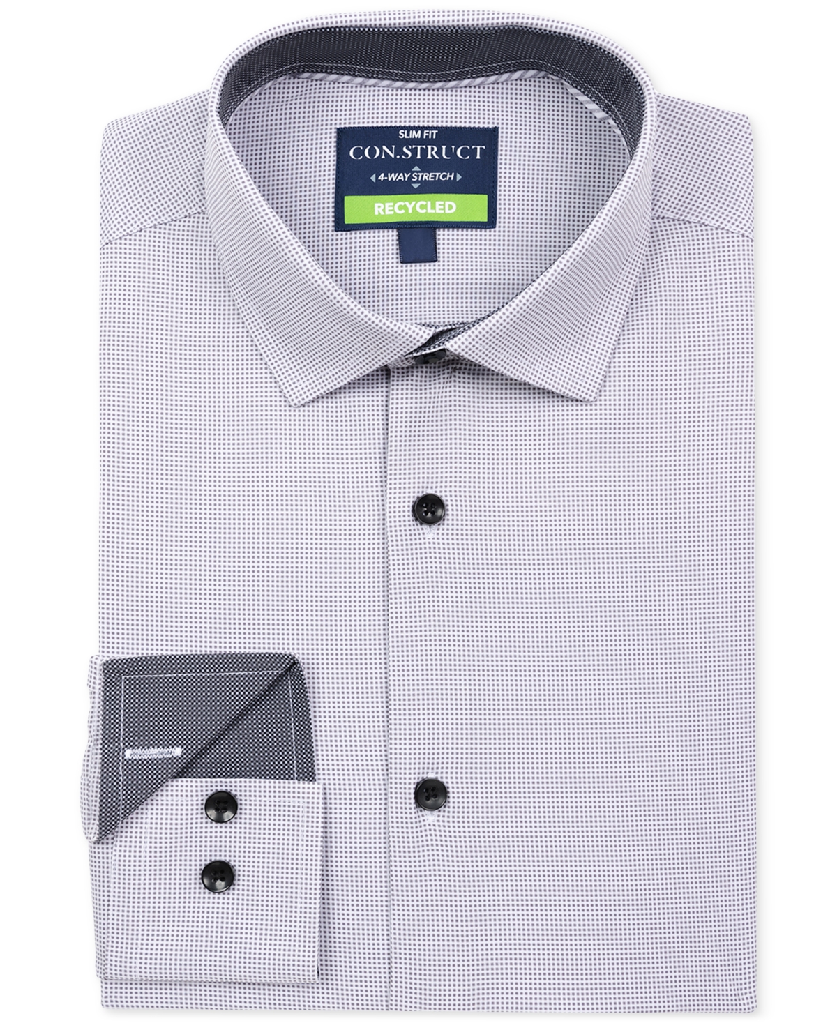 Men's Slim-Fit Performance Dress Shirt - Gray