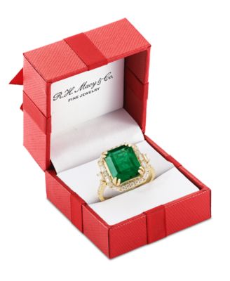 EFFY&reg; Emerald (5-1/2 ct. t.w.) & Diamond (1/2 ct. t.w.) Statement Ring in 14k Gold or 14k White Gold