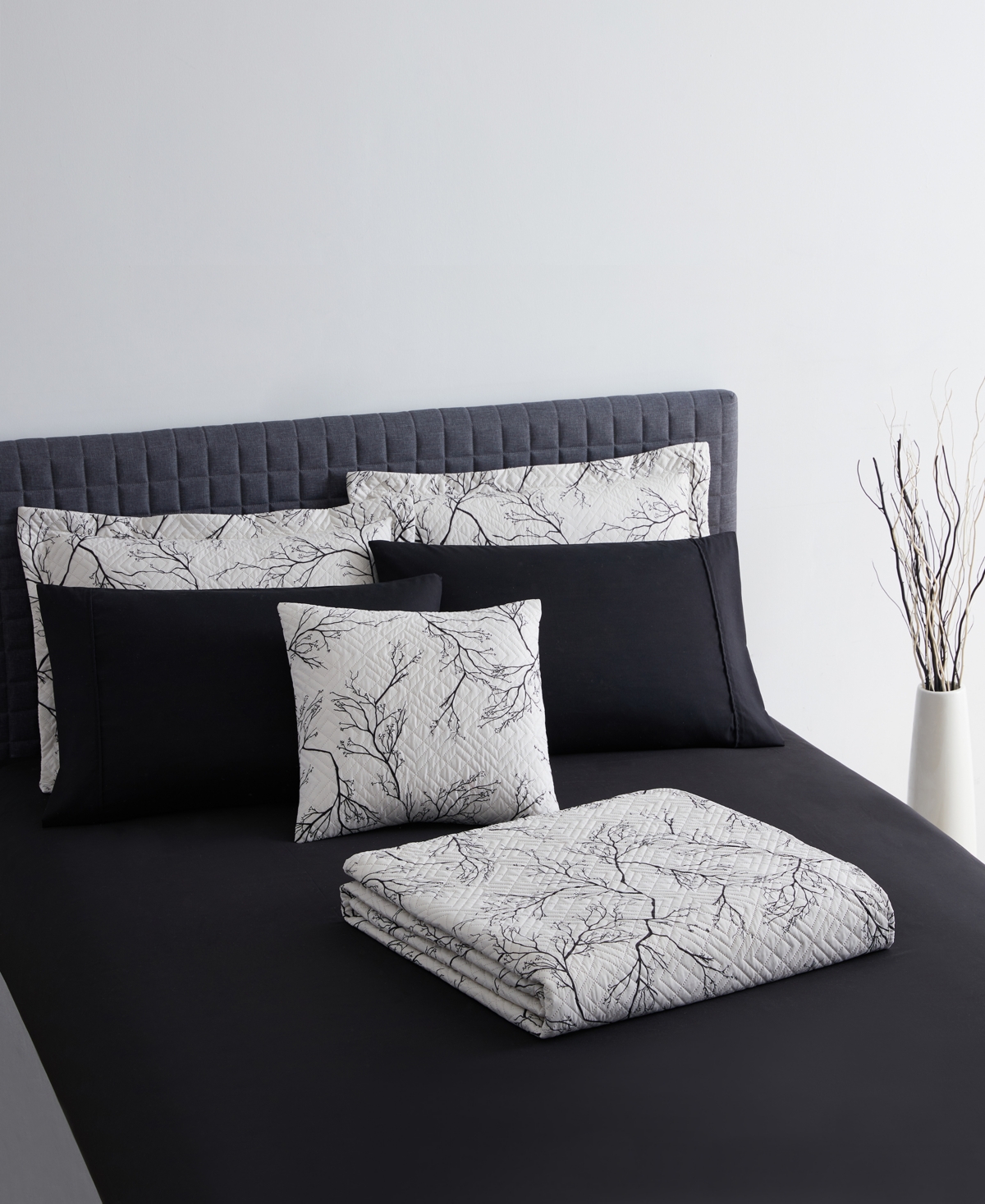 Nestl Branches Reversible 5-pc. Quilt Set, Full/queen