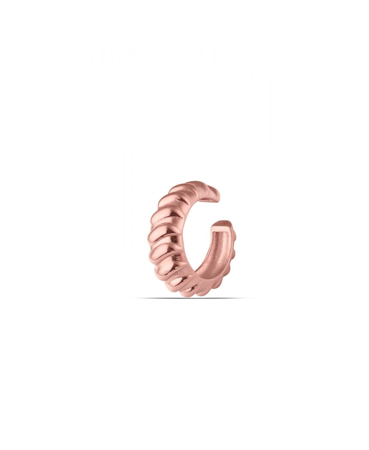 Croissant Ear Cuff No Piercing Sterling Silver 1 Piece - Rose gold