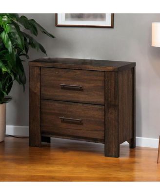 Modern Two-Drawer Nightstand with Sleek Design – Perfect for Bedroom Storage