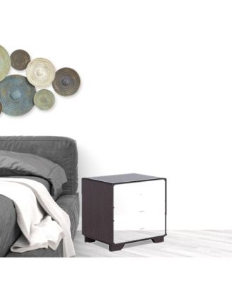 Rectangular Top Upholstered 2-Drawer Nightstand – Chic and Functional Bedroom Furniture