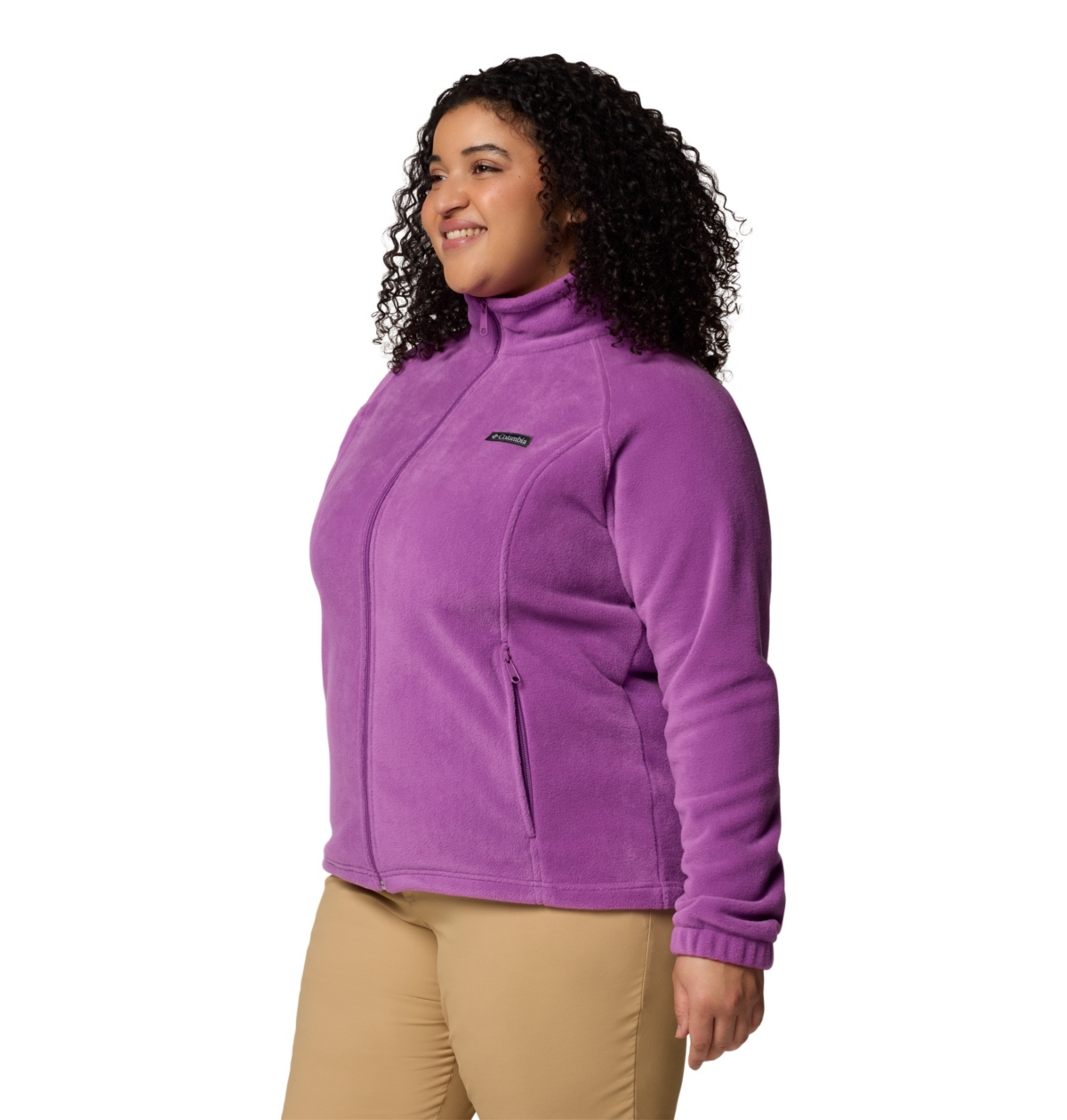 Columbia Plus Size Benton Springs Fleece Jacket In Purple
