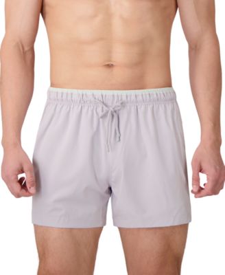 Men's Solid Woven Swim Trunks