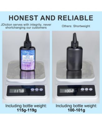 UV Resin 300g, Crystal Clear UV Resin Solar Cure Sunlight Activated Hard Resin Kit for Jewelry Making, Casting and Coating, DIY Crafts