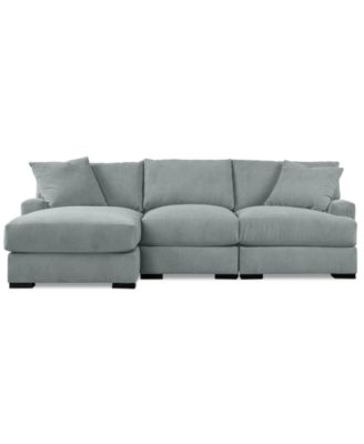 Rhyder 3-Pc. Fabric Chaise Sectional