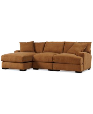 Rhyder 3-Pc. Fabric Chaise Sectional, Exclusively at Macy's