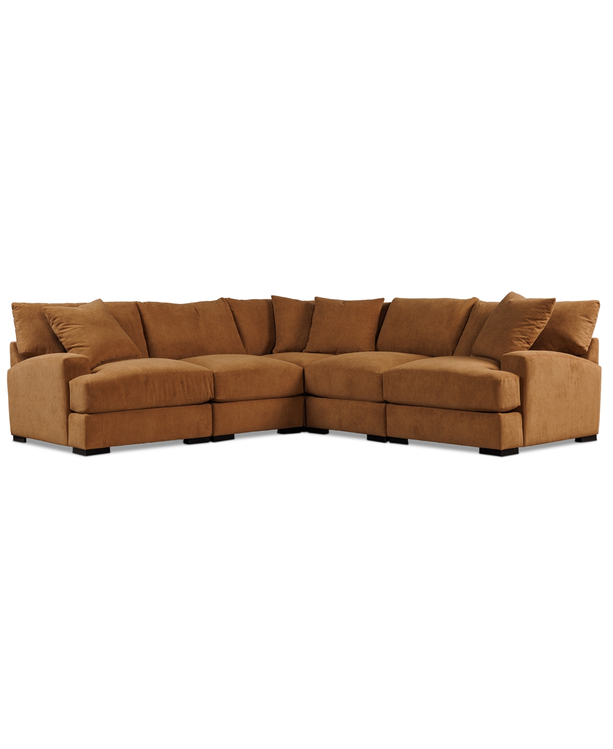 Macy's Rhyder 111" 5-pc. Fabric L Sectional, Exclusively At