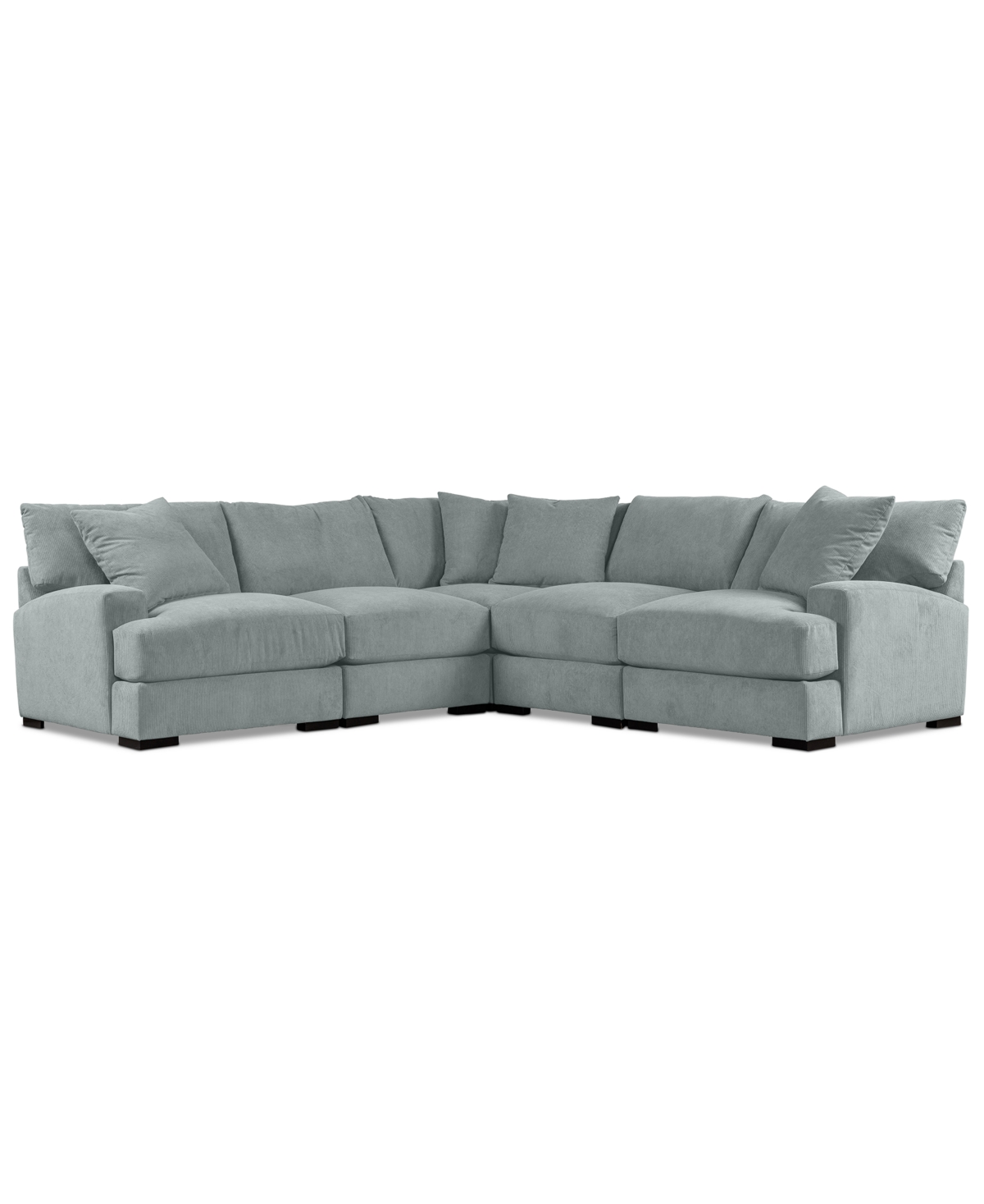 Macy's Rhyder 111" 5-pc. Fabric L Sectional, Exclusively At