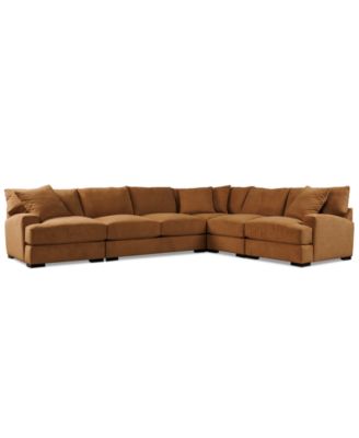 Rhyder 143" 5-Pc. Fabric L Sectional, Exclusively at Macy's