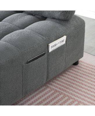 40.20 inches long, Teddy Sofa Fabric,a  convertible sofa-cum-bed, for Apartment Office Living Room