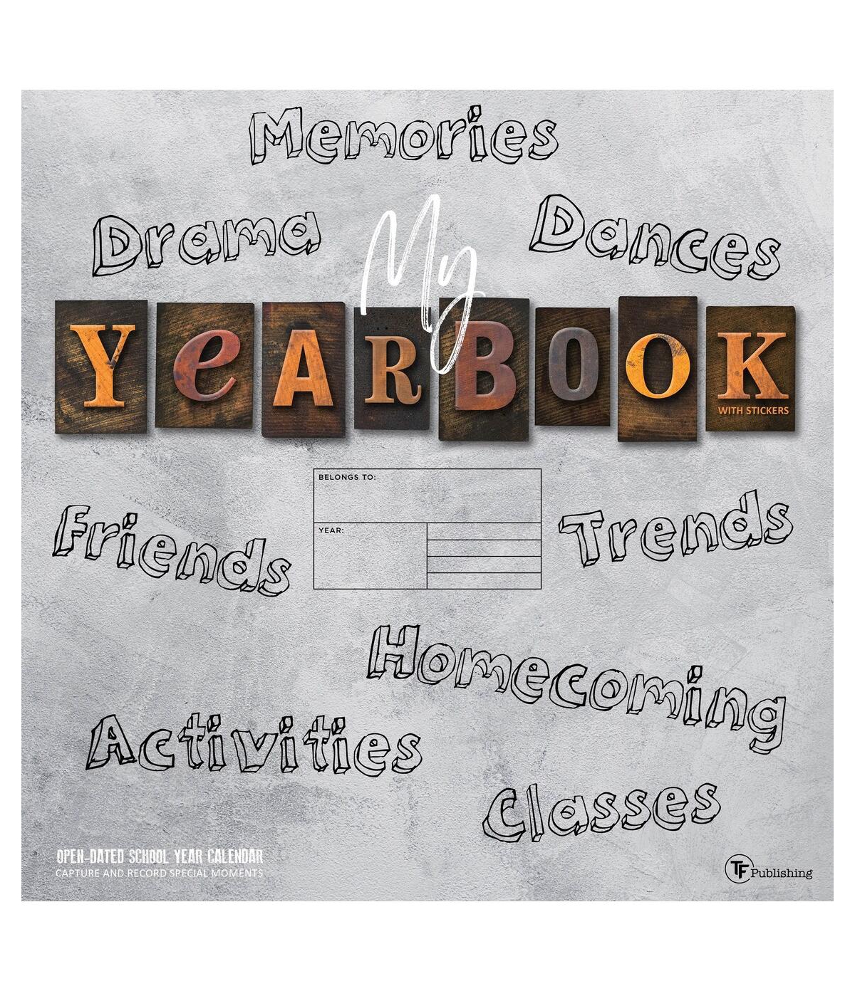 My Year Book Undated Memory 12&#x22;x12&#x22; Wall Calendar - Multicolor