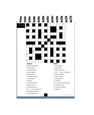 #StayatHome Crossword Puzzle Book Spiral Puzzle Pad
