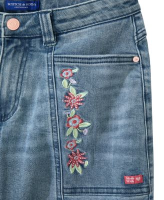 Big Girls Stretch Slub Denim Jeans