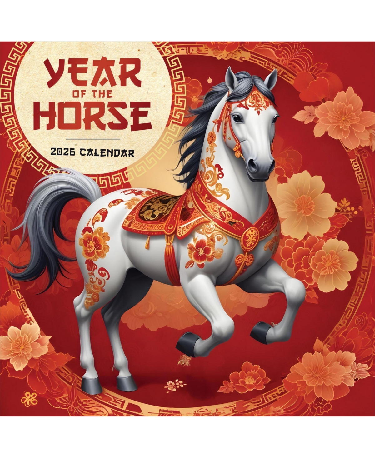 2026 Year of the Horse Wall Calendar - Multicolor
