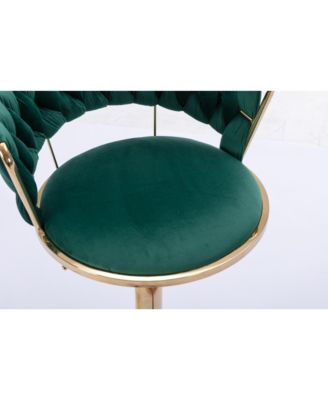 Streamdale Adjustable Swivel Bar Stools with Chrome Base (Set of 2)