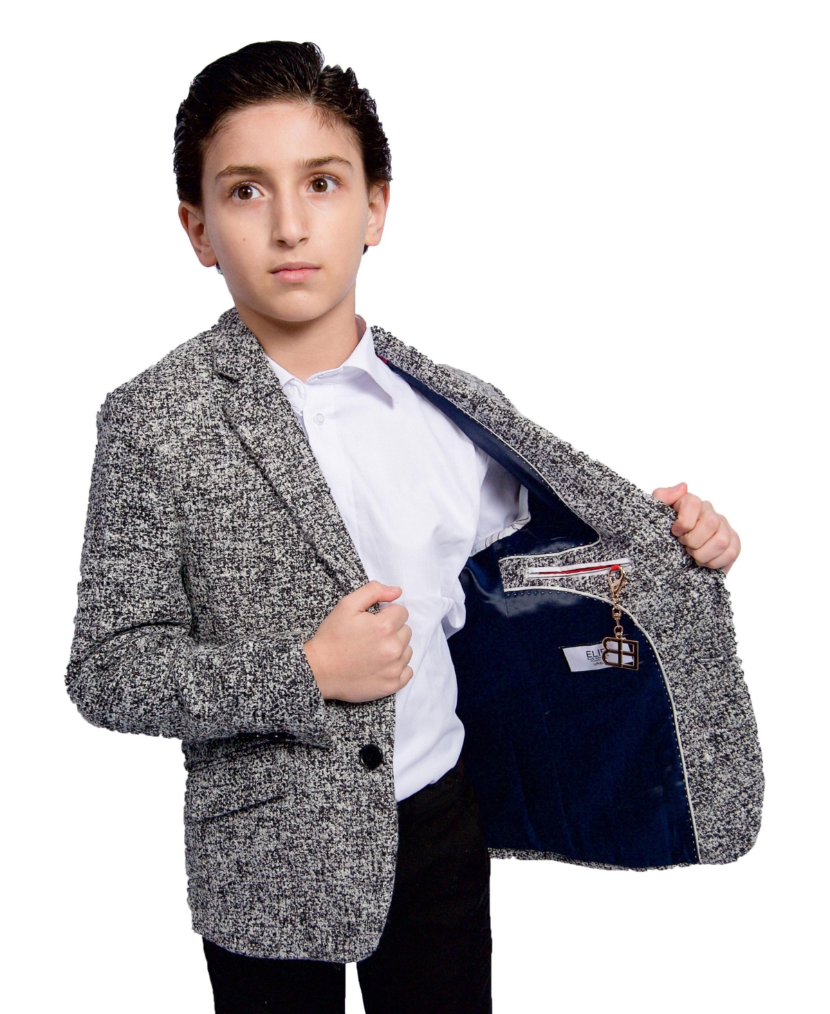 Elie Balleh Toddler Black Slim Fit Jacket