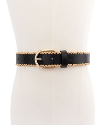 Women's 35mm Straw Edge Belt