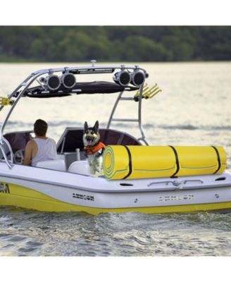 Yellow Water Floating Mat Foam Pad, 9x6FT Bouncy Tear-Resistant XPE Foam