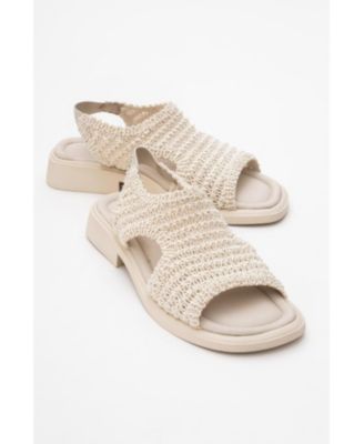 Weave Leather Woven Sandal (Women)