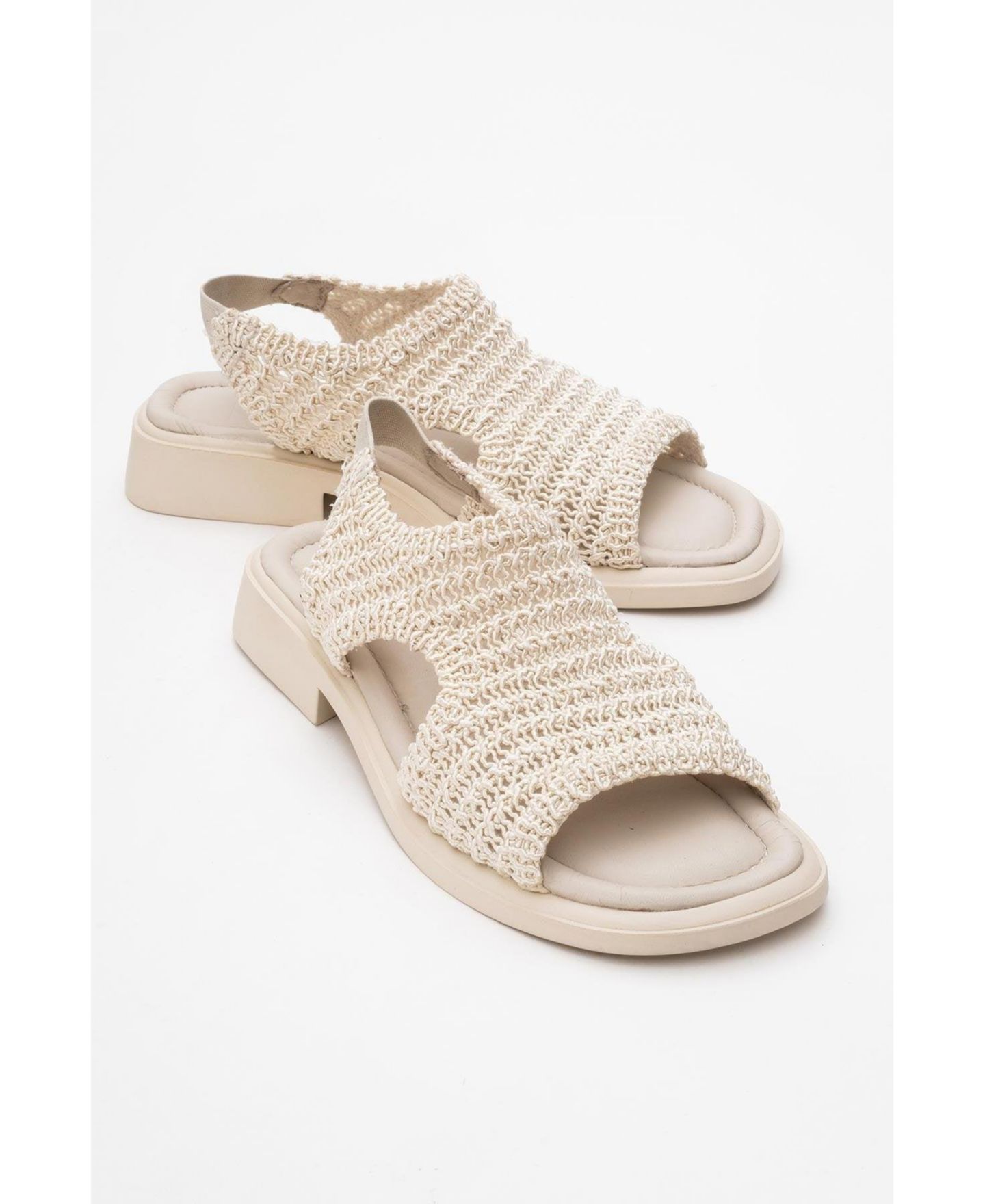 Женские сандалии Forever & Always Shoes Weave Leather Woven (Women), цвет: Бежевый кожаный — фото 2
