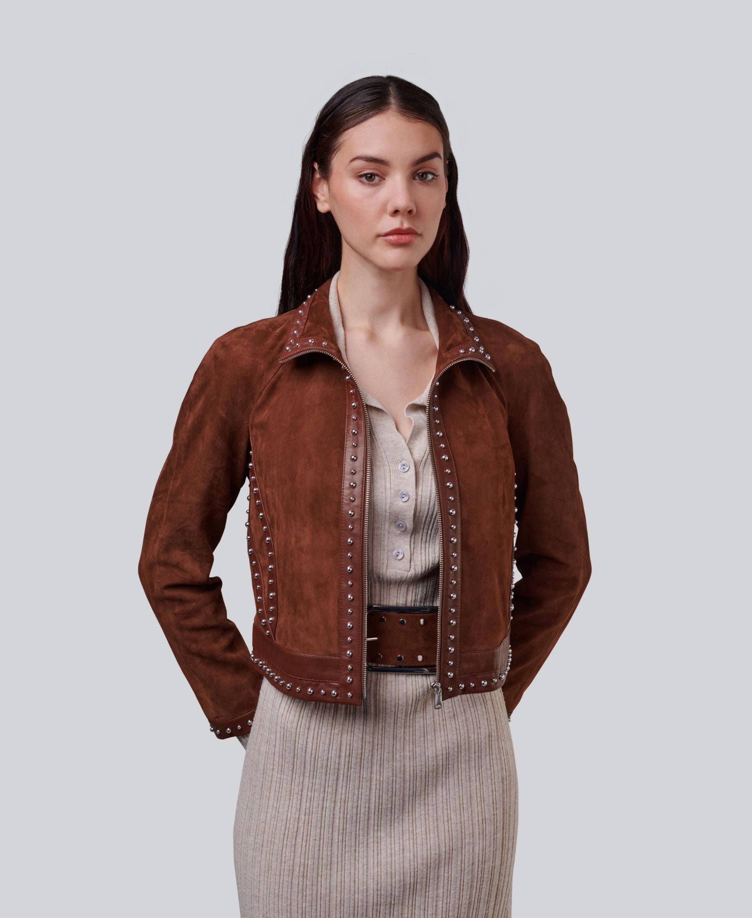 Women's Harper Suede Studded Jacket