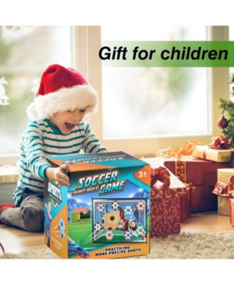 Sticky Soccer Games Set for Kids – Indoor/Outdoor Mini Goal with Adhesive Balls | No Inflation Needed | Fun Backyard & Birthday Gift for Boys & Girls Ages 3+