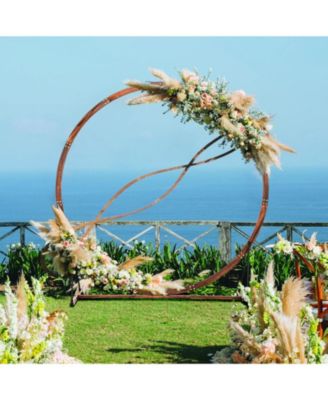 Wooden Wedding Arch Solid Wood Arbor Backdrop Stand for Wedding Ceremony
