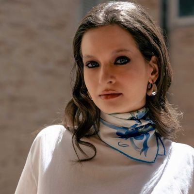 Dianthus - Silk Bandana for Women