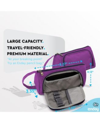 Big Capacity Pencil Case, 3 Compartments Pencil Bags with Zipper, Large Capacity Pencil Pouch, Cute Pencil Case Organizer, Zipper Pencil Pouches, Pink