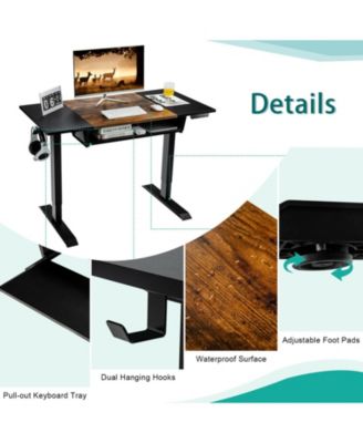 48 Inch Standing Desk with Keyboard Tray