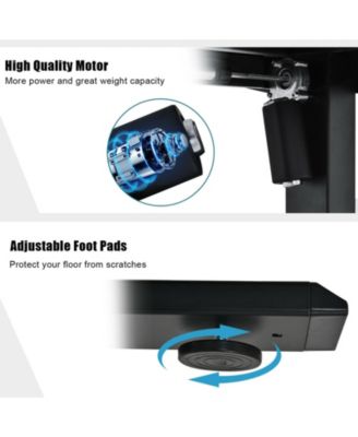 48-inch Electric Height Adjustable Standing Desk with USB Port