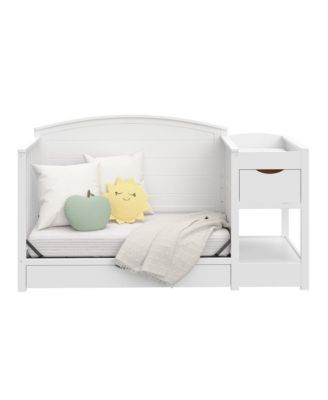 Bellwood 5-in-1 Convertible Crib & Changer with Drawer (White)