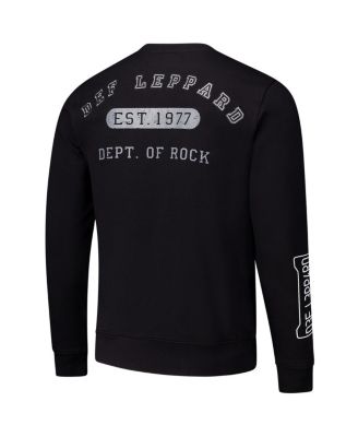 Men's Black Def Leppard Department of Rock Pullover Sweatshirt