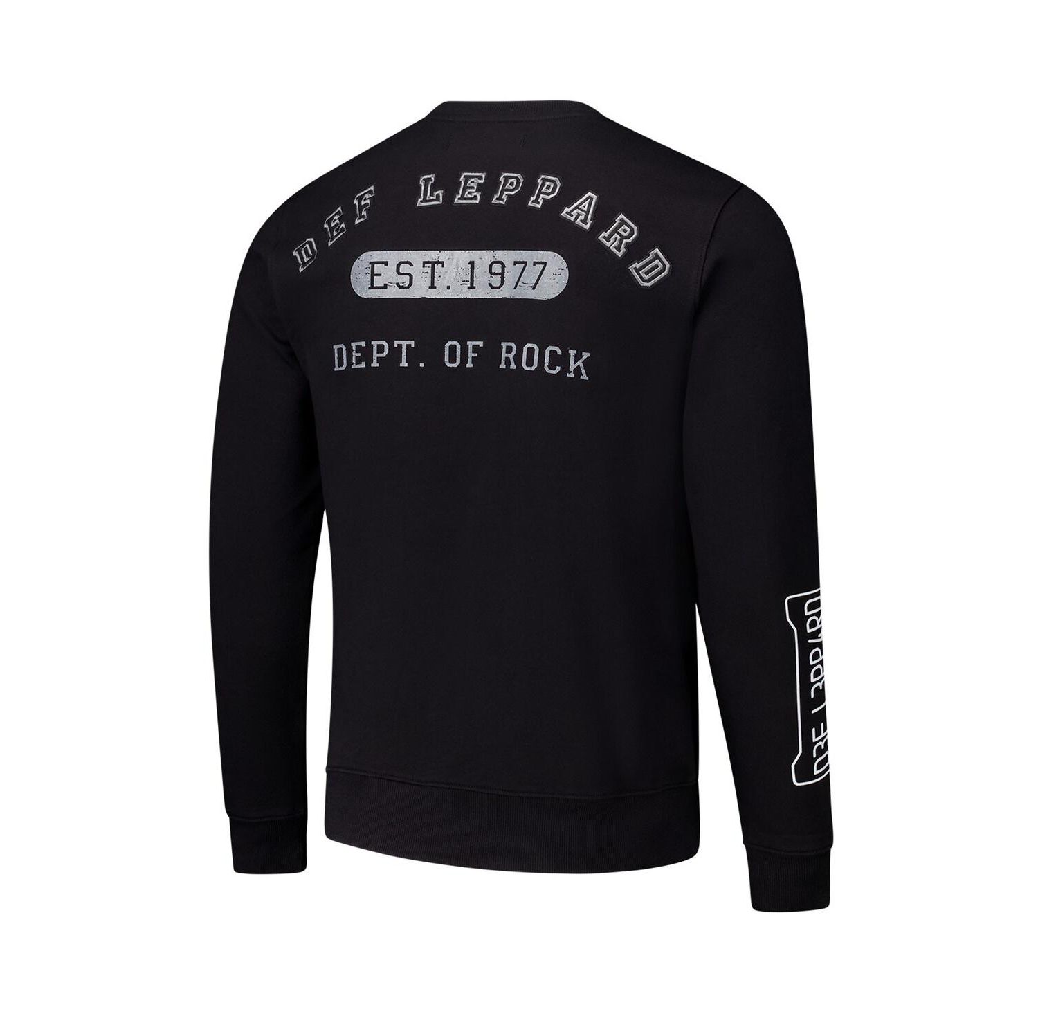 Men's Black Def Leppard Department of Rock Pullover Sweatshirt