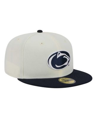Men's Cream Penn State Nittany Lions Chrome 59FIFTY Fitted Hat