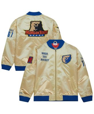 Mitchell & Ness - Men's  Gold Morgan State Bears Team OG 2.0 Lightweight Satin Full-Zip Jacket