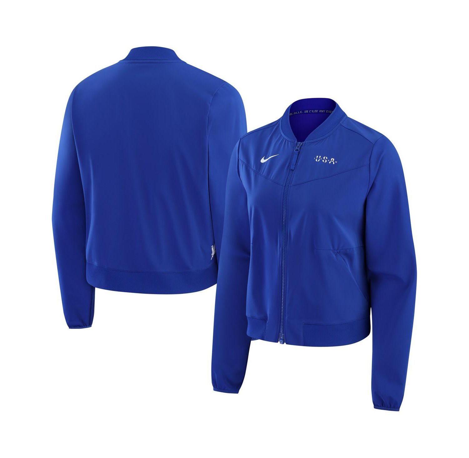 Women's Blue Team USA Bliss Performance Full-Zip Bomber Jacket