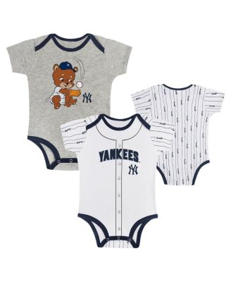Outerstuff - Baby Boys and Girls New York Yankees Play Ball Bodysuit Set, 2-Pack
