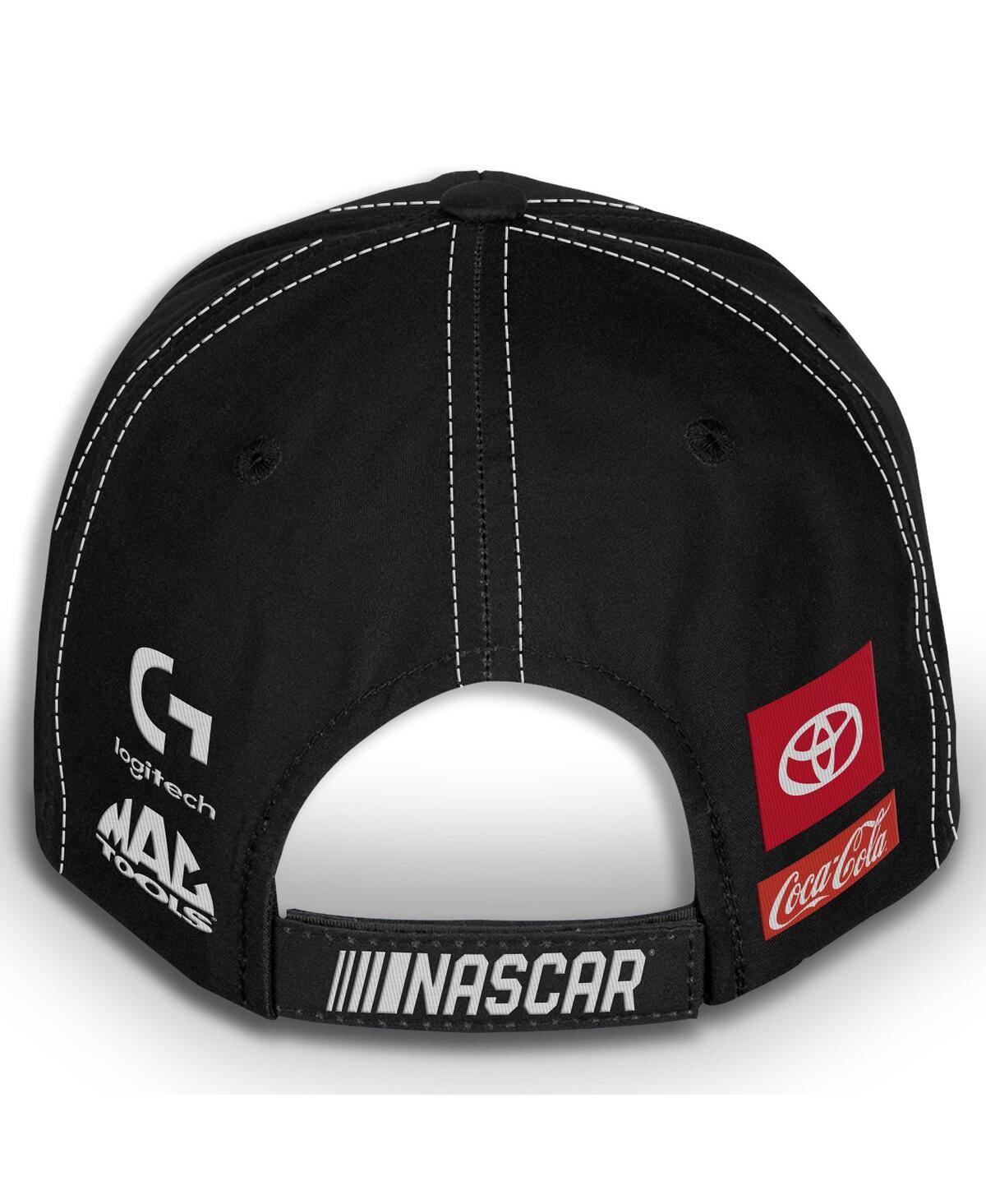 Checkered Flag Sports Men's And Women's Black Denny Hamlin Fedex Uniform Adjustable Hat
