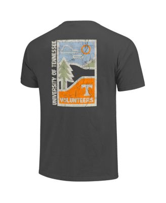 Men's Graphite Tennessee Volunteers Comfort Colors Minimal Vista Distressed Graphics T-Shirt