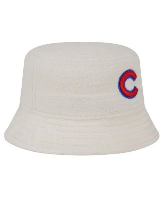 Women's White Chicago Cubs Chrome Cozy Bucket Hat